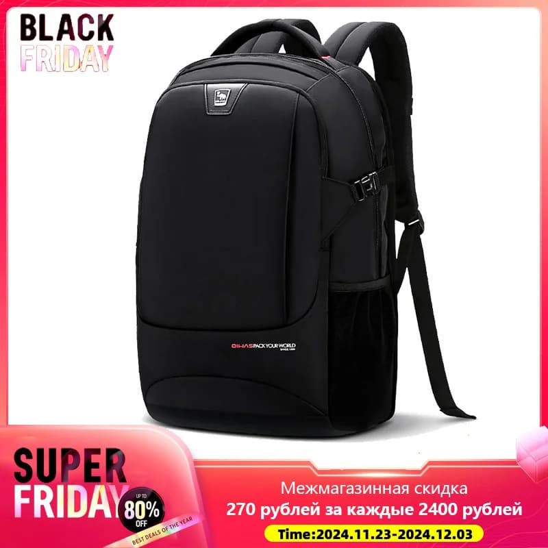 OIWAS Travel Multifunction Backpack Fashion Zipper Open Bag Men's Backpack Laptop High Quality Male Women Business Classic Bags