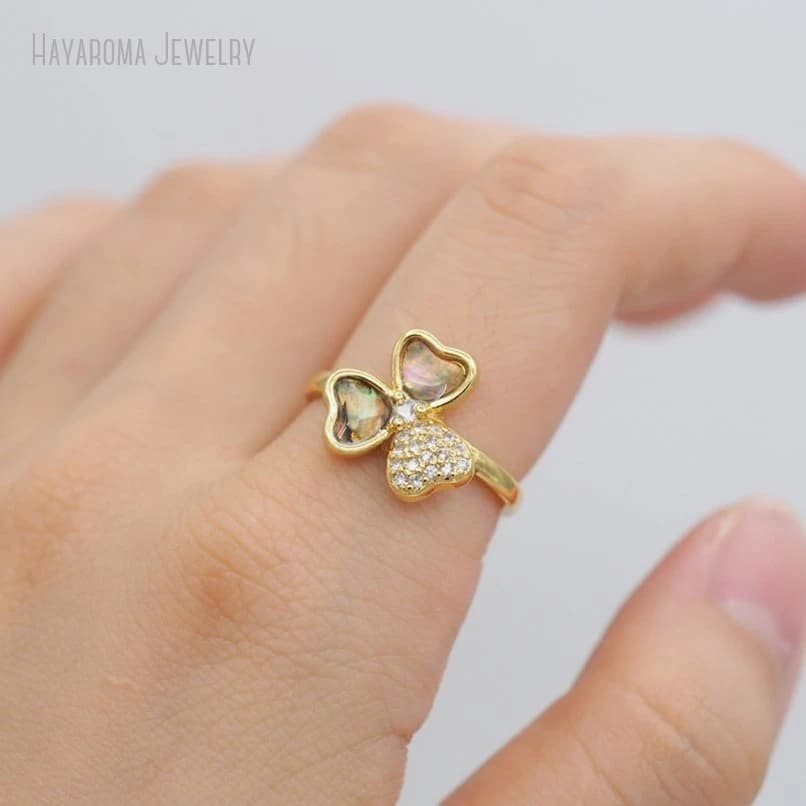 10Pcs Invisible Setting Wholesale Red Hearts Heart Shape Point Gift For Her Gold Color Copper Ring RM50875