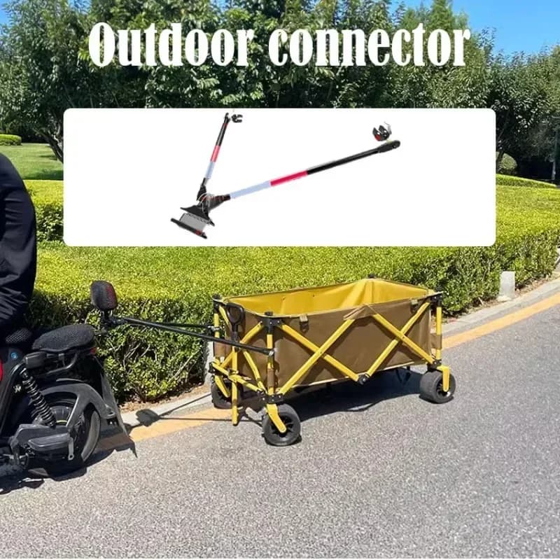 Camping Car Connector Rear Mounted Tow Connecting Rod Professional Aluminum Alloy Traction Device Multi functional camp Supplies