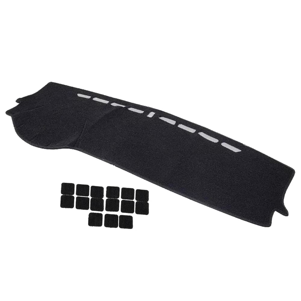 Black Polyester Dashboard Self-Adhesive Cover Dash Mat Pad Fit for Kia Forte K3 Cerato 2019 2020 2021 2022 LHD