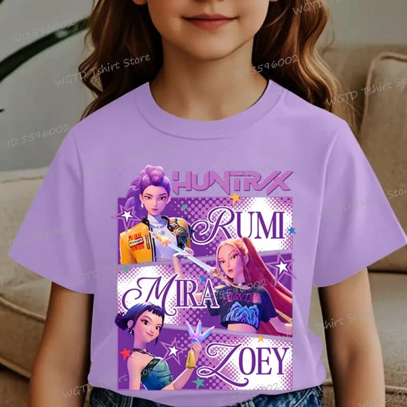 Children's Clothing Hot Movie Print Fans Gifts Kids Clothes Fashion Casual Tops 2025 Hot Movie Soft Cotton Baby Girls T Shirt