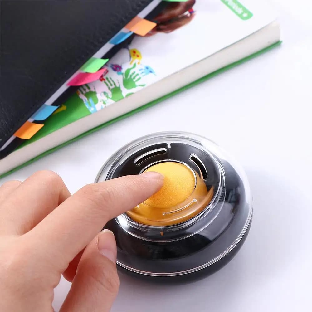 Teller Supermarket Round Case Office Casher Finger Wet Device Finger Wetted Tool Accounting Wet Hand Device Money Counting Tool