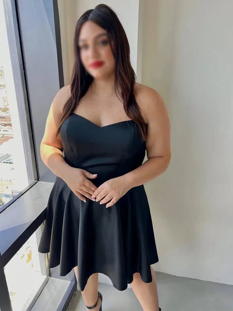 Plus Size Evening Party Dresses for Women 2024 V Neck Black Satin Cocktail Gown Mini A Line Short Simple Cocktail Dress Oversize