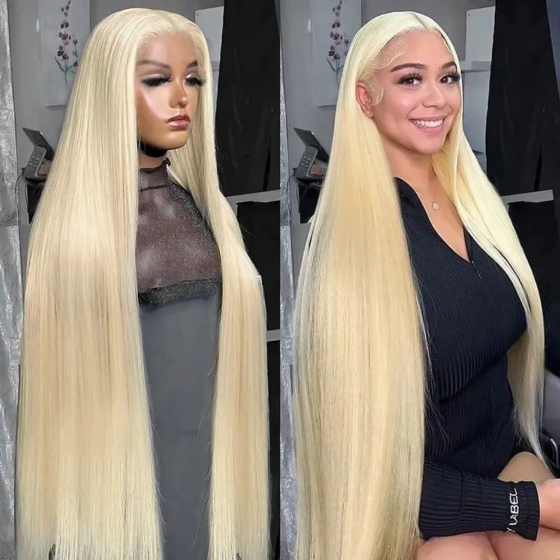 Preplucked Honey blonde 613 hd lace frontal human hair wig 13x6 for women 30 40 inch lace front bone straight transparent wigs