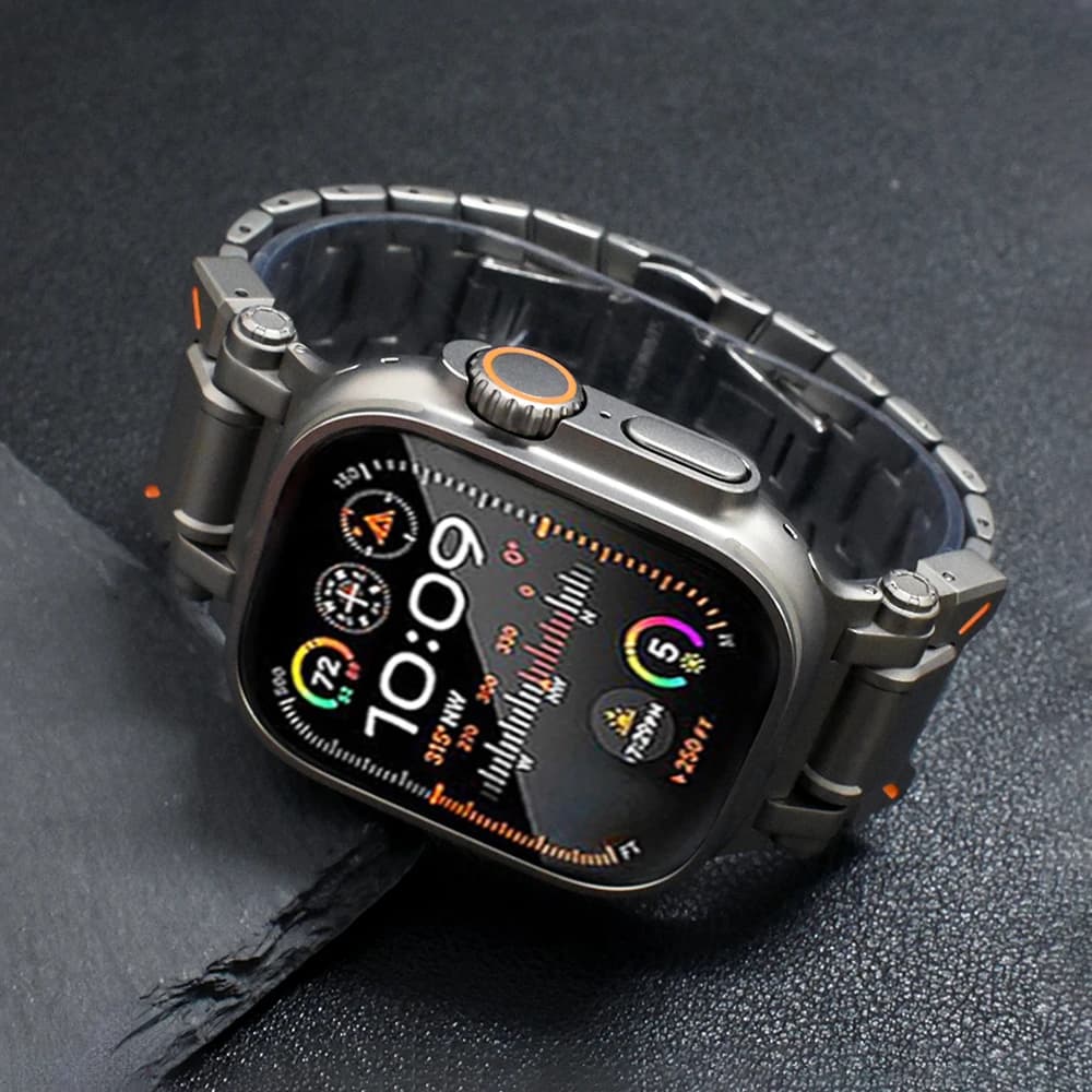 Luxury Bracelet For Apple Watch Ultra 2 1 49mm 45mm 44mm 42mm Stainless Steel Band Correa For iWatch Series 9 7 8 6 5 se 4 Strap