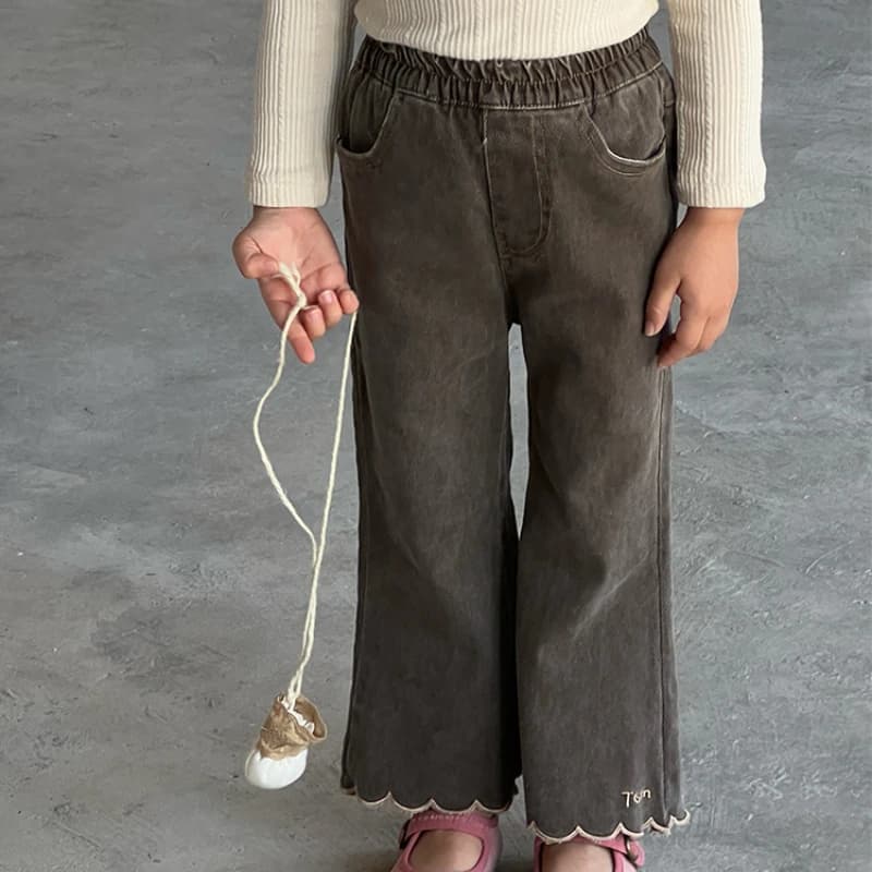 Girl Pants With Korean Style Niche Temperament Lace Embroidery Horn Casual New Spring Autumn Version Trend