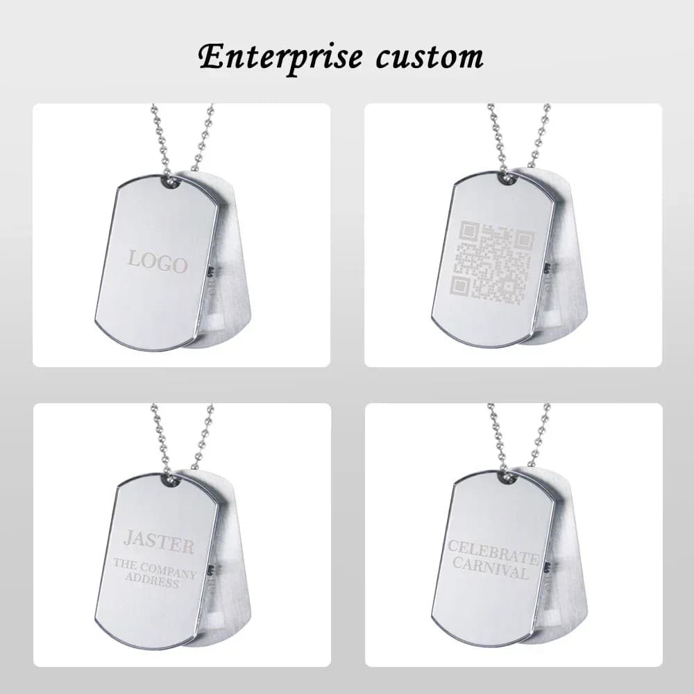 USB Flash Drive Soldier Army Necklace Pen Drive Free Custom Logo Memory Stick Laser Engraved U Disk Key Chain 64GB 32GB