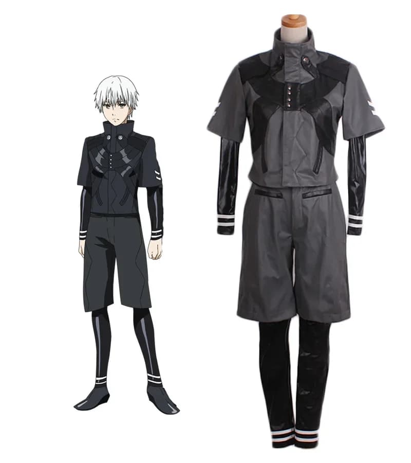 Tokyo Ghoul Season 2 Kaneki Ken Battle Suit Cosplay Costume Custom Made