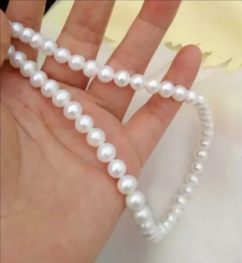 Bestselling AAA+Japanese Round Pearl 7-8mm 8-9mm Pearl Necklace 14k Gold 16 inch -36inch 52 inch