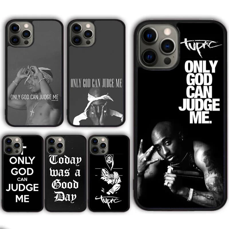 2pac Only God Can Judge Me Phone Case for iPhone 16 15 SE2020 13 14 11 12 Mini Pro Max 6 7 8 Plus  coque fundas Shell