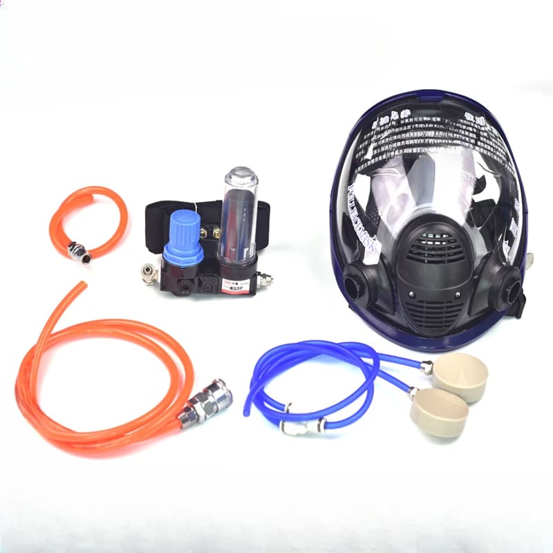 Gas supply type chemical spray paint protective mask with gas mask