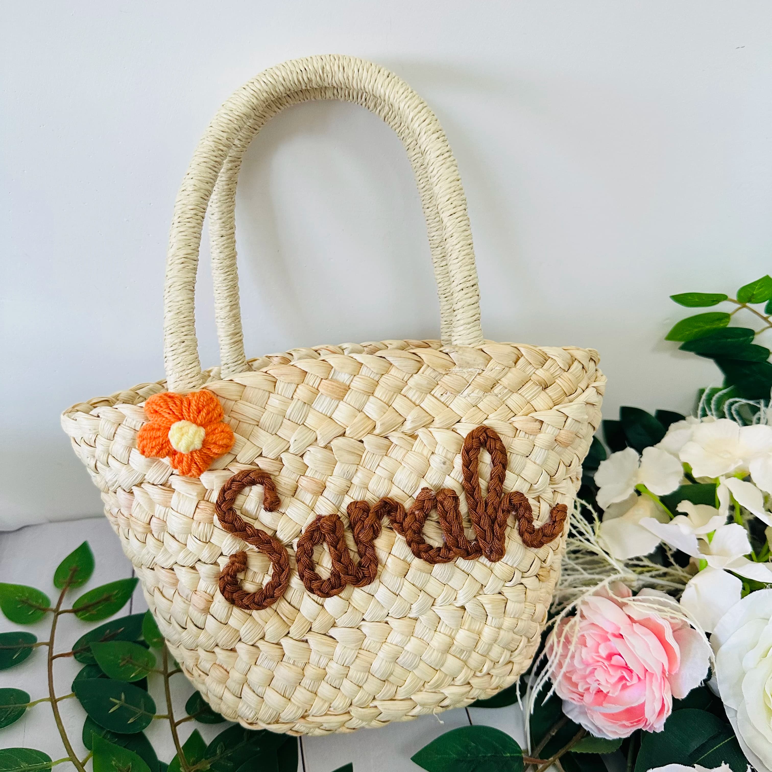 Customized Straw Bags Personalized Wedding Guest Gift Monogrammed Bag Bridal Shower Bags,Custom Beach Bag, Straw tote, Embroider