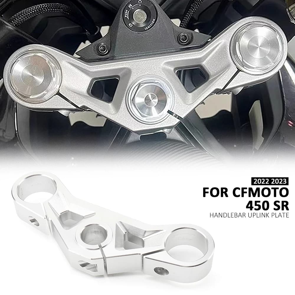 Motorcycle Directional Handle Pressing Block Upper Connecting Plate Seat Bar For CFMOTO 450 SR 450 sr 450SR 450sr 2022 2023