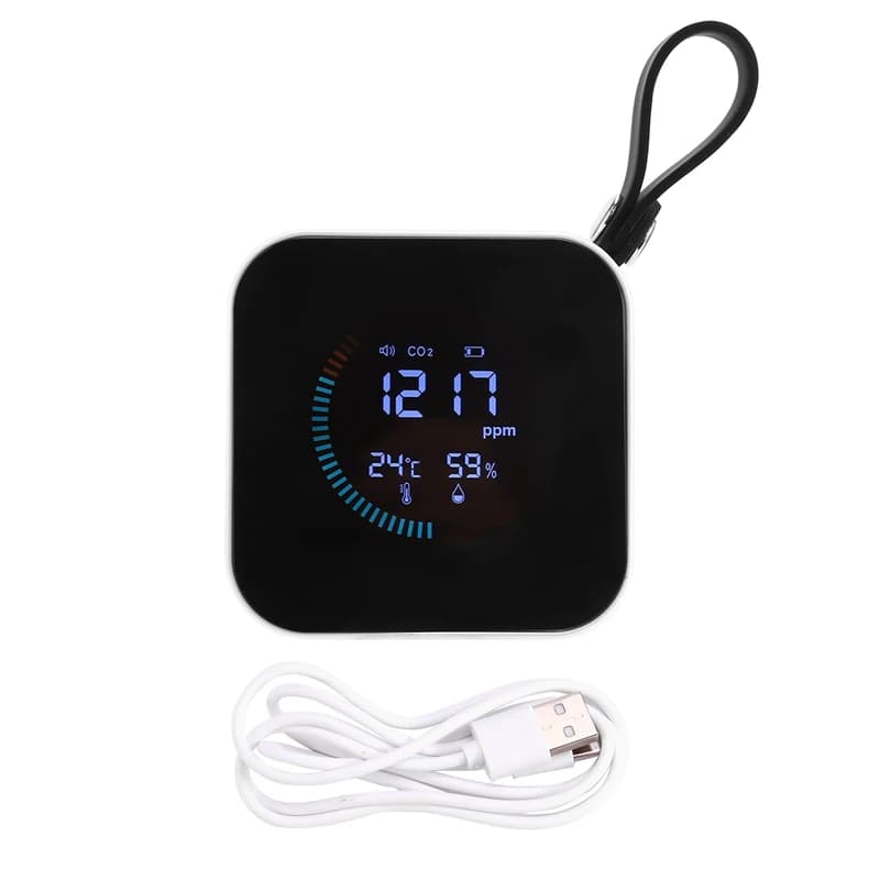 Carbon Dioxide Detector Air Quality Detector Gas Analyzer Thermometer And Hygrometer Co2 Tester