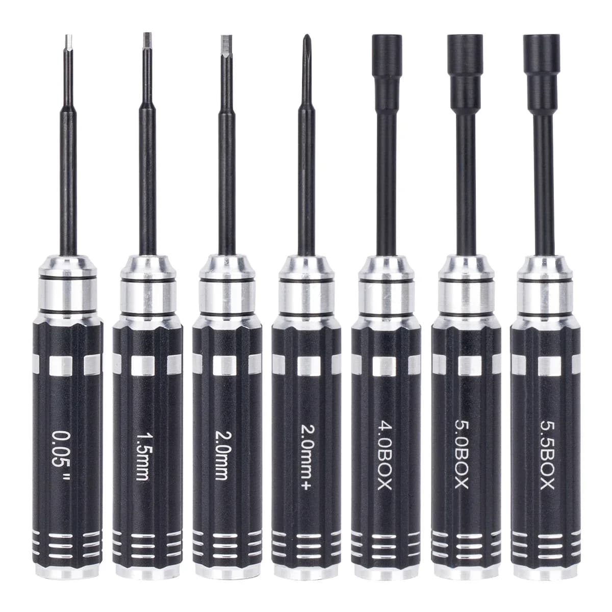 7Pcs Short Handle Nut Driver Hex Screwdriver Repair Tools Kit For 1/18 1/24 RC Mini Crawler Car Trax Trx4m Axial Scx24 Fms Fcx24