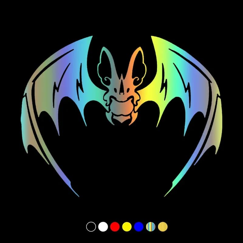 Personalitycar Sticker Bat Car Decal Waterproof Stickers on Car Truck Bumper Rear Window Vinyl Die Customizable