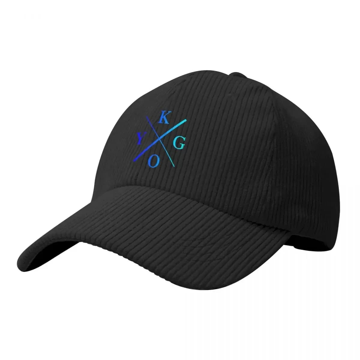 Kygo saturated sky Corduroy Baseball Cap Beach Outing Sunscreen Men Women's