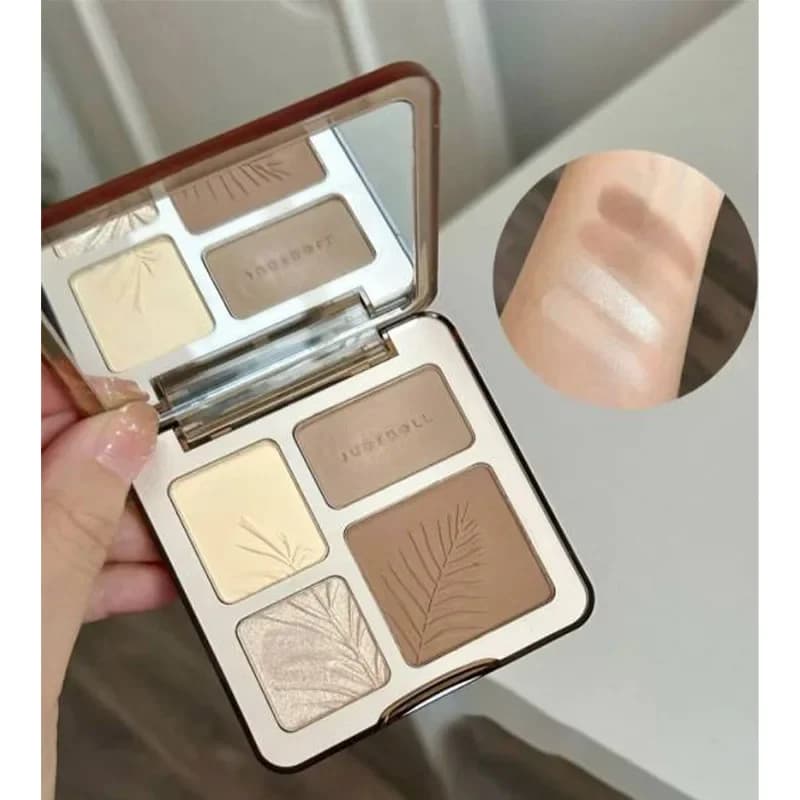 New Judydoll Facial Highlighter Makeup Palette Matte Shadow Shimmer Nose Natural Color Glow Powder Lasting 3d Contour Cosmetics
