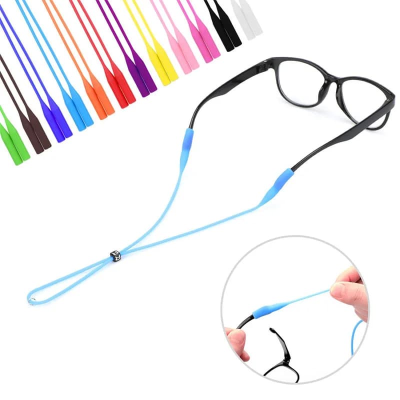 Silicone Round Head Buckle Glasses Cord Sports Non-slip And Non-slip Extra-long Round Head Glasses Cord For Adults And Children