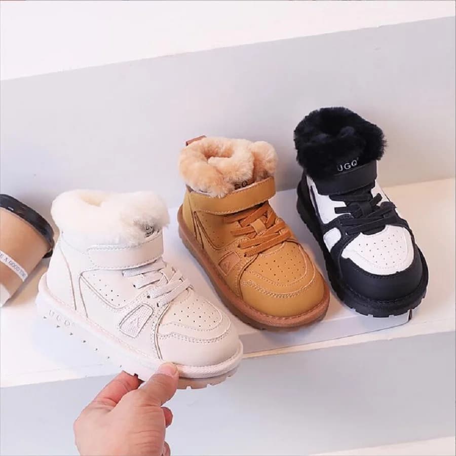 2025 Winter New Children's Boots Boys Girls Thickened Warm Fashion Snow Boots Middle Big Children's Comfortable Casual Boots