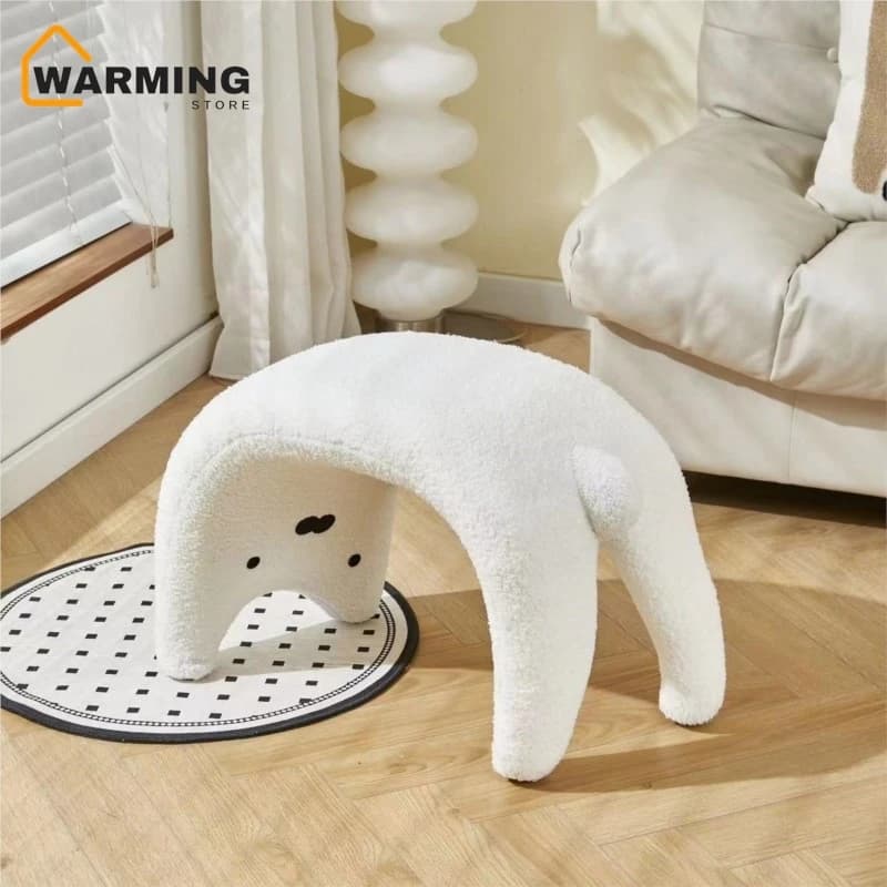 Warming Nordic Household Low Stool Entrance Hall Shoe Changing Stool Dressing Stool Super Soft And Cute Cat Stool Hot Sale New