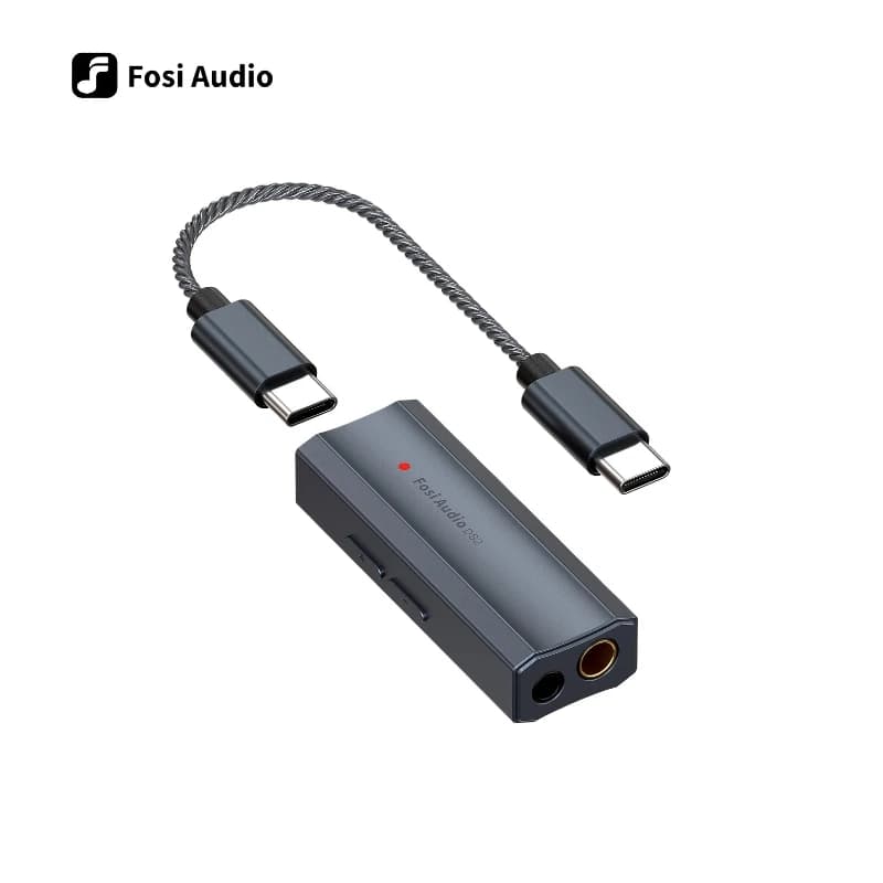 Fosi Audio DS2 New Mini Audio USB DAC Headphone Amplifier DSD DAC Amp Support 32bit/384kHz with 3.5MM & 4.4MM Dual Outputs