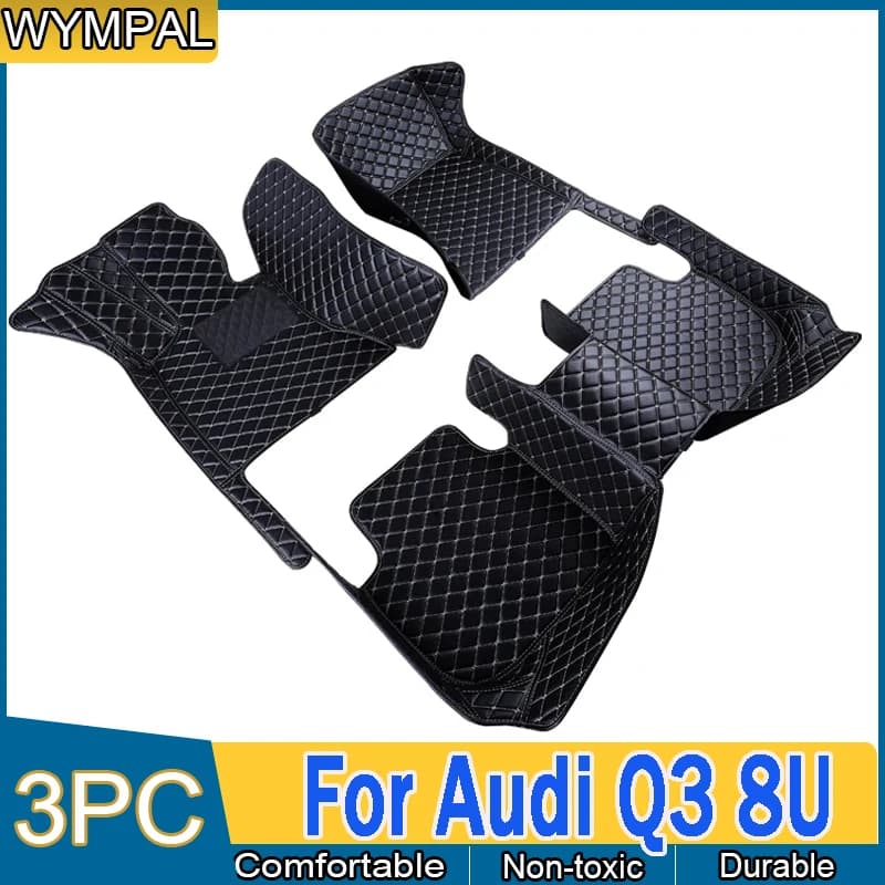 Auto Leather Carpets For Audi Q3 8U 2018 2017 2016 2015 2014 2013 2012 Car Floor Mats Accessories Decoration Waterproof Protect