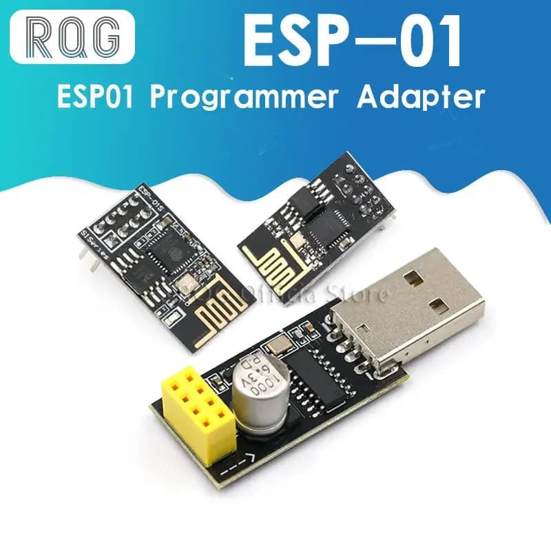 ESP01 Programmer Adapter UART GPIO0 ESP-01 Adaptater ESP8266 CH340G USB to ESP8266 Serial Wireless Wifi Developent Board Module