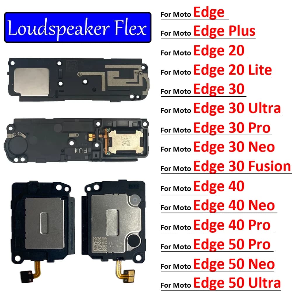 Loudspeaker For Motorola Moto Edge 20 30 40 50 Lite Pro Ultra Neo Fusion Plus Loud Speaker Buzzer Ringer Replacement Parts
