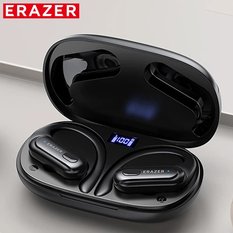 Erazer XT60 Wireless Earbud Intelligent Noise Reduction Low Latency Ear-clip Bluetooth-compatible 5.3 HiFi Sound Wireless Earbud