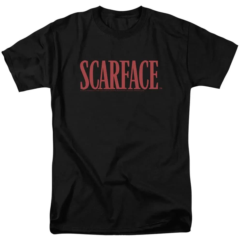 Scarface Logo T Shirt Licensed Gangster Movie Tony Montana Retro Tee New Black