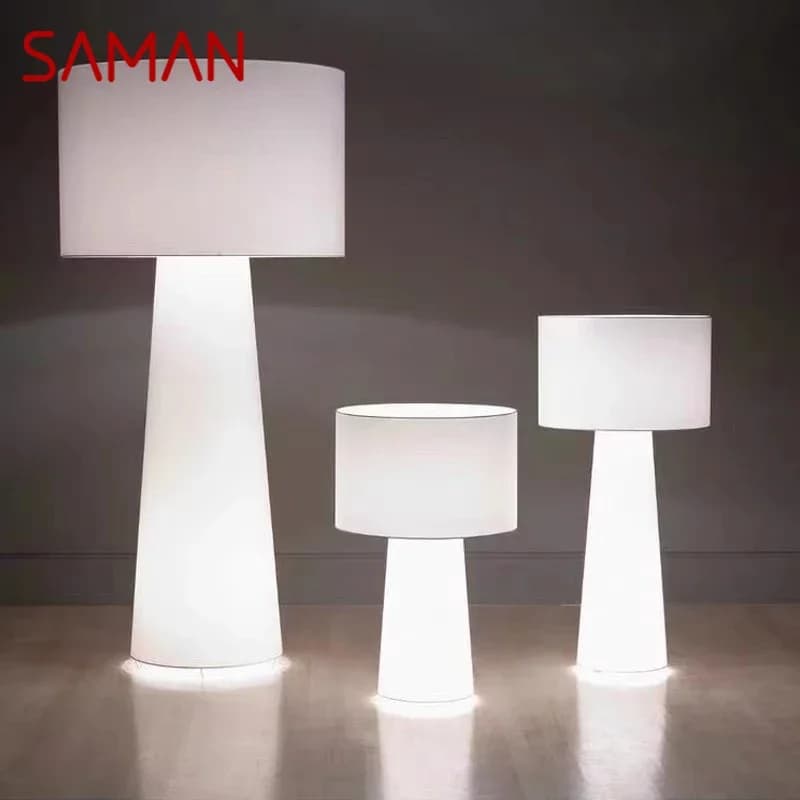 SAMAN Italian Designer Floor lamp Luxurious Living room Bedroom Study Hotel Villa Homestay Atmosphere Cloth Fabric Lamp