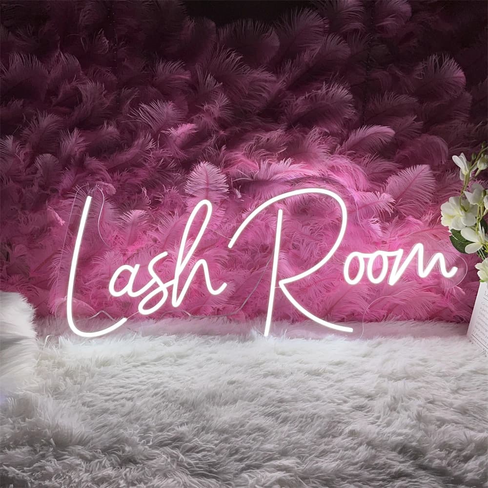 Lash Room Neon Light Custom Business Neon Sign For Beauty Salon Lashes Studio Store Room Wall Decor LED Neon Lights Signboard