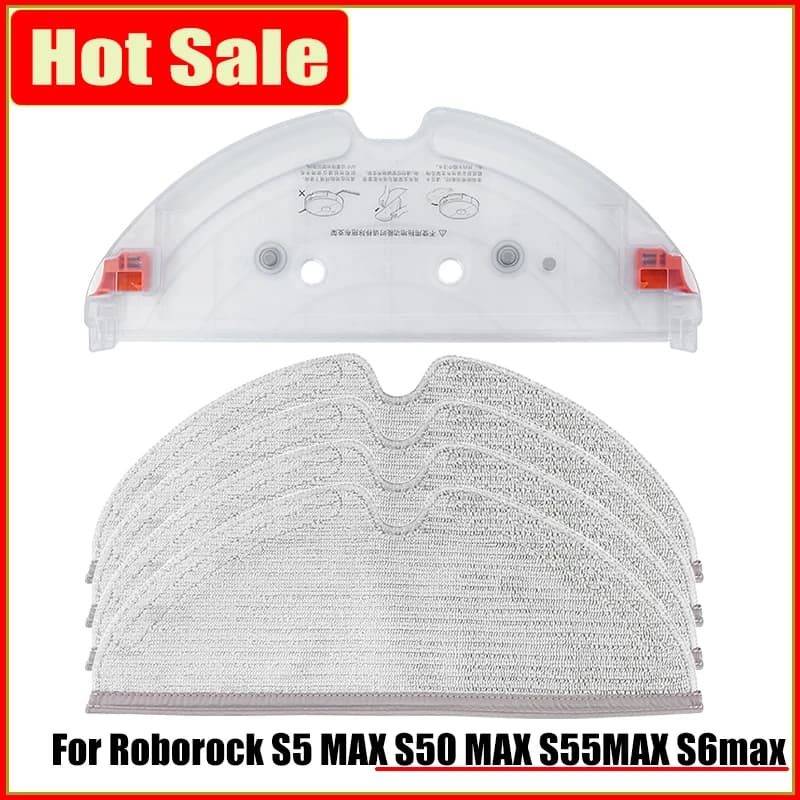 Mop Cloth Support For Roborock S5 Max S6 MAXV S50 MAX S55 MAX T7 Robot Vacuum Cleaner Mop Cloth Holder Mop Pads Spare Parts