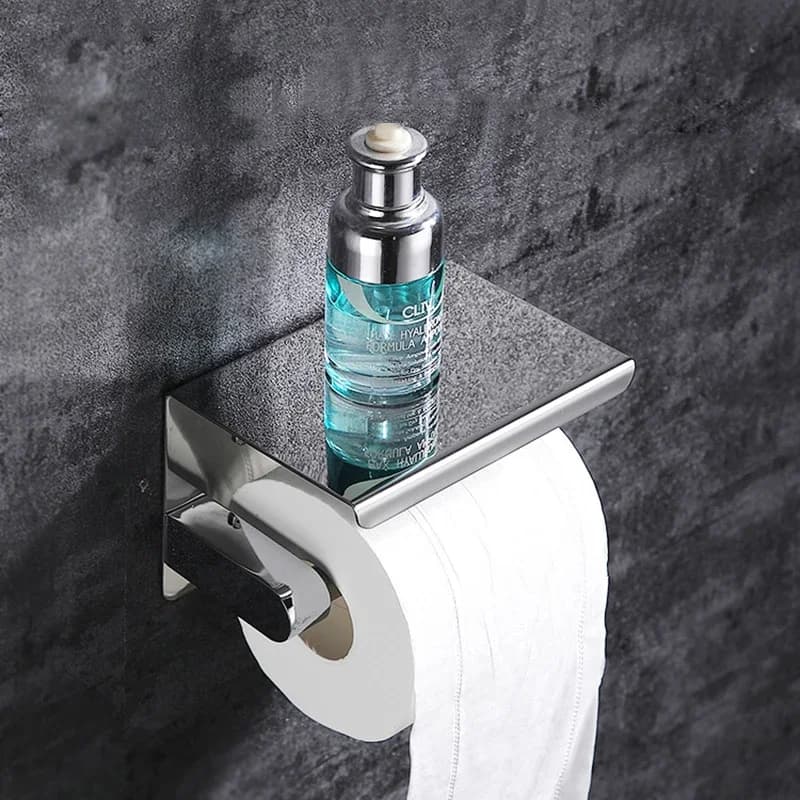 Toilet Paper Holder  Storage Rack Kitchen Towel Placement of seasoning bottles Bathroom Wall Roll of Paper Phone Storage