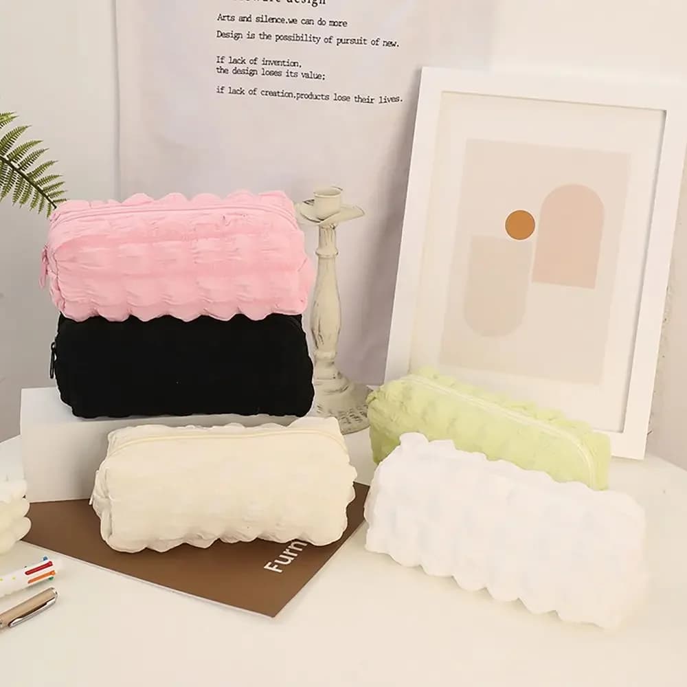Multi-functional Cloud Pencil Case High Appearance INS Style Stationery Storage Pouch Large Capacity Dirt-proof Pen Bag