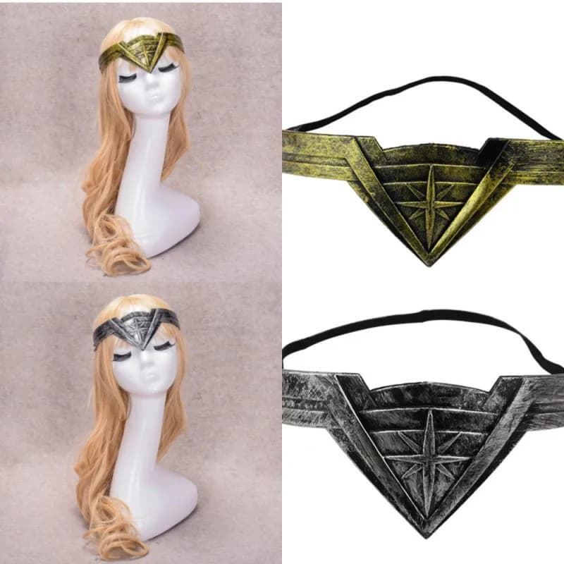 Funny Superhero Crown Plastics Headwear Cosplay Diana Prince Princess Costume Halloween Accessory Prop Festival Decoration Gift