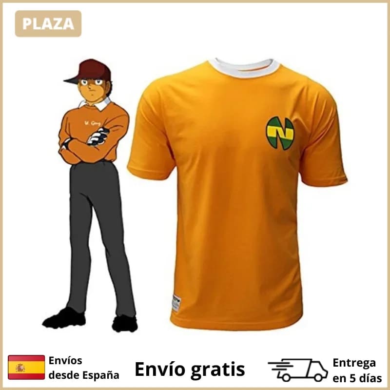 2023 Summer Men's 3D Printing Tsubasa Captain T-shirt Children's Street Sports Large T-shirt Round Neck Breathable and Cool Top