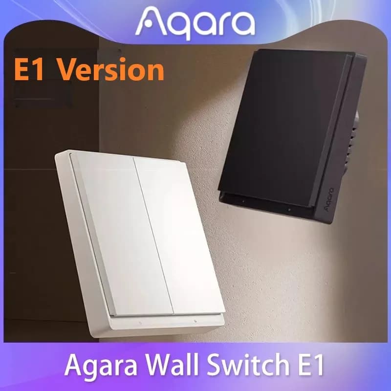 Aqara E1 Wall Switch With Neutral NO Neutral Smart Home ZigBee 3.0 Wireless Key Light Switch For Xiomi Mi Home APP