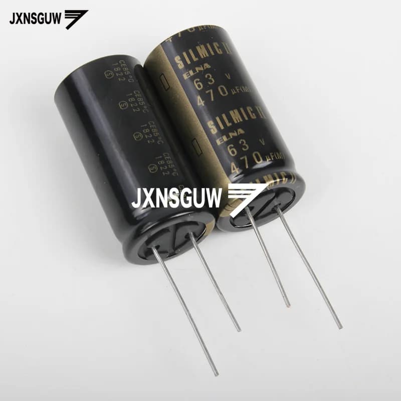 4PCS Original ELNA RFS SILMIC II 63V470UF 18X35.5MM 470uf/63v Silk fiber audio electrolytic capacitor SILMICII 470UF 63V