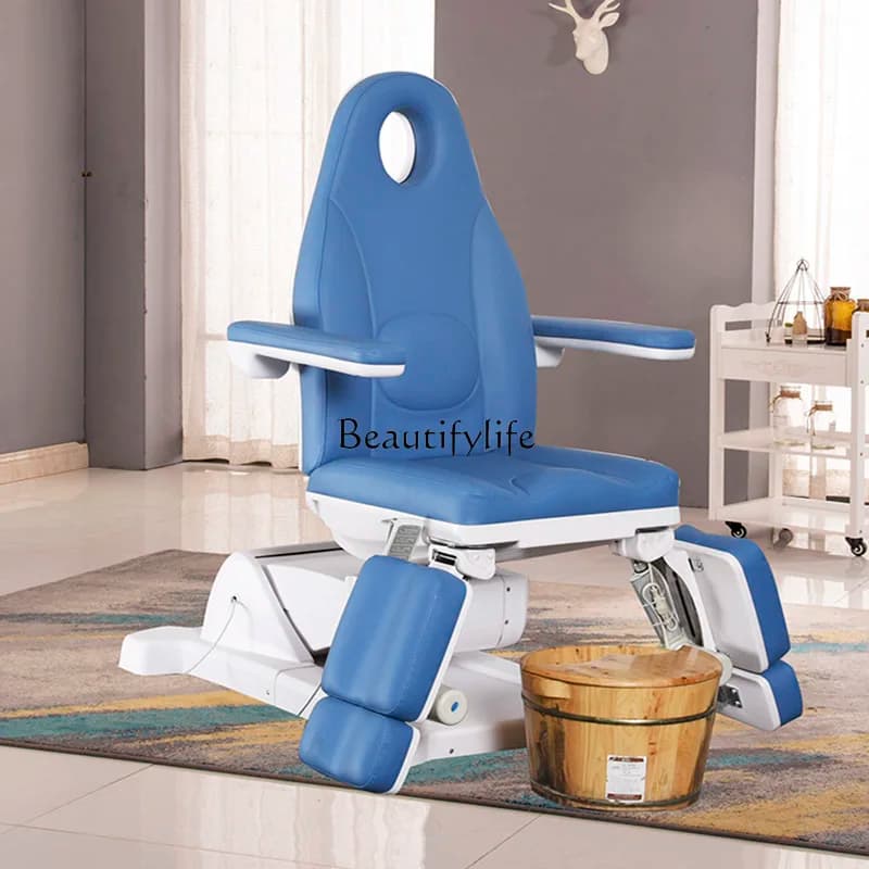 Electric Pedicure Chair Lifting Rotating Foot Bath Manicure Chair