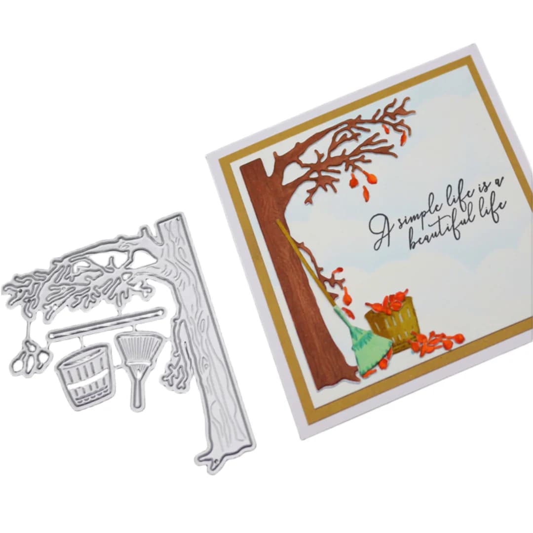 YINISE Scrapbook Metal Cutting Dies For Scrapbooking Stencils Sweep LEAF DIY Album Cards Decoration Embossing Folder Die Cut