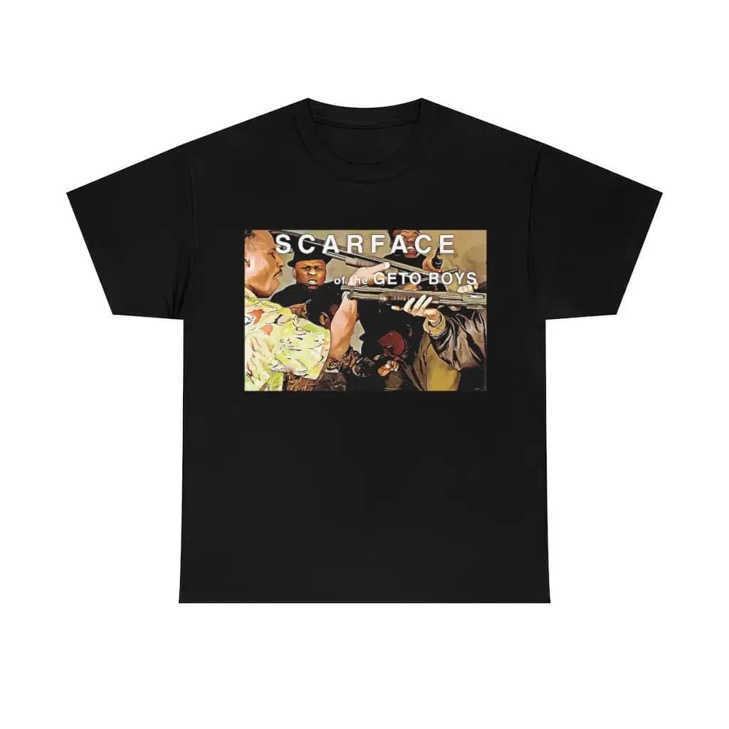 Scarface Of The Geto Boys Heavy Cotton T Shirt Hip Hop