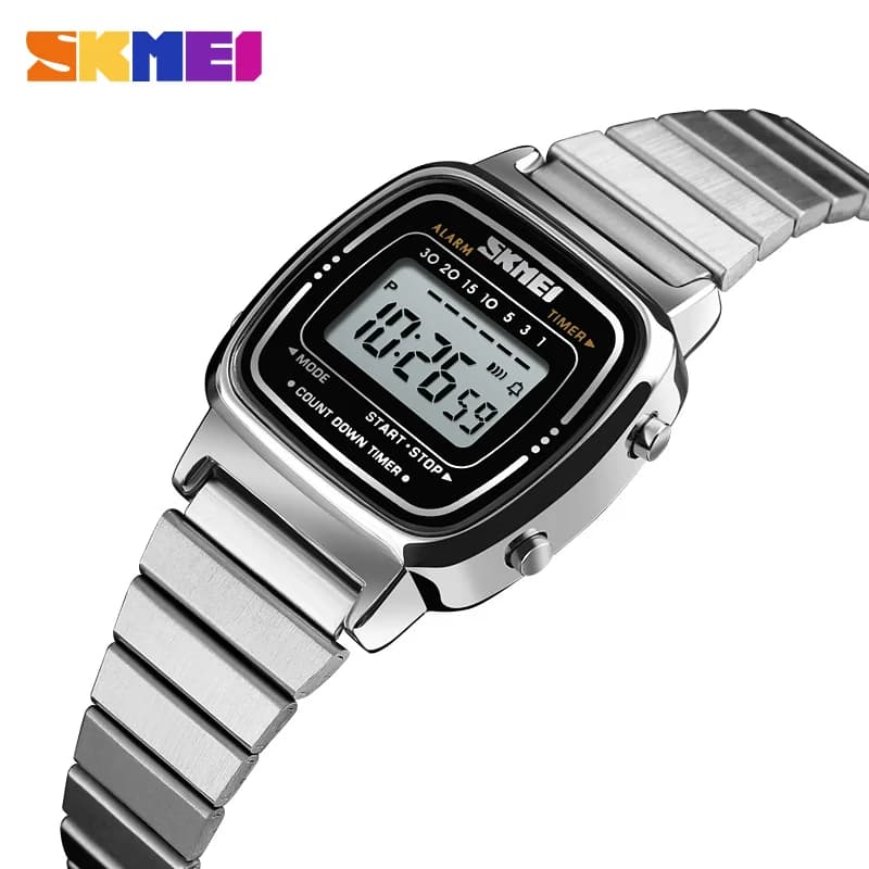 SKMEI 1901 Small Dial Digital Watch Relogio Feminino  Fashion Sport Watch Women Top brands Luxury 3Bar Waterproof Ladies Watches