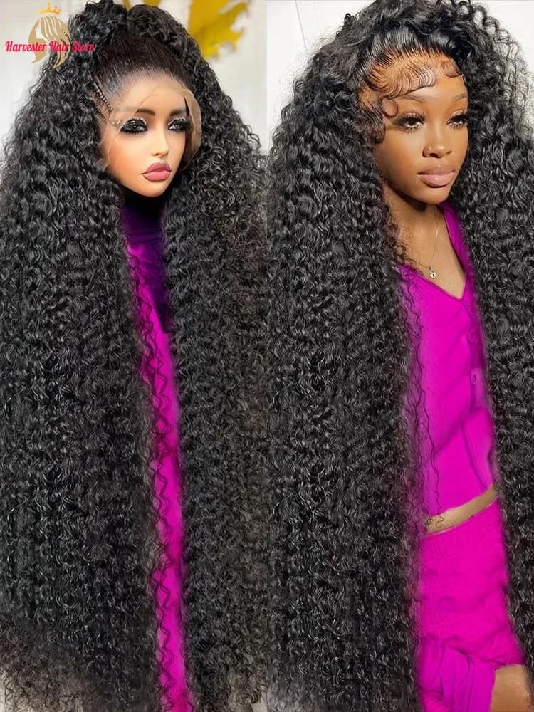 30 40 44 Inch Water Deep Wave 13x4 13x6 Hd Lace Frontal Wigs Human Hair 360 Full Lace Front Wig Curly Human Hair Wigs For Women