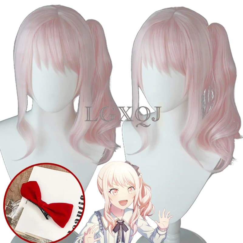 High Quality Akiyama Mizuki Cosplay Wig mzk Pink Heat Resistant Synthetic Hair Amia Wigs + Free Wig Cap