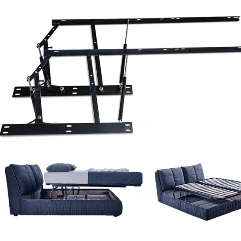 D14-2 Bed Box Lift Air Rod Support Frame Balance Air Rod Support Frame Skeleton Bed Lift Tatami Air