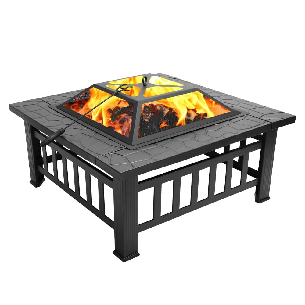 Natural stone fire pit, courtyard retro heating stove, outdoor fire pit platform,  fire column homestay baking stove， winter