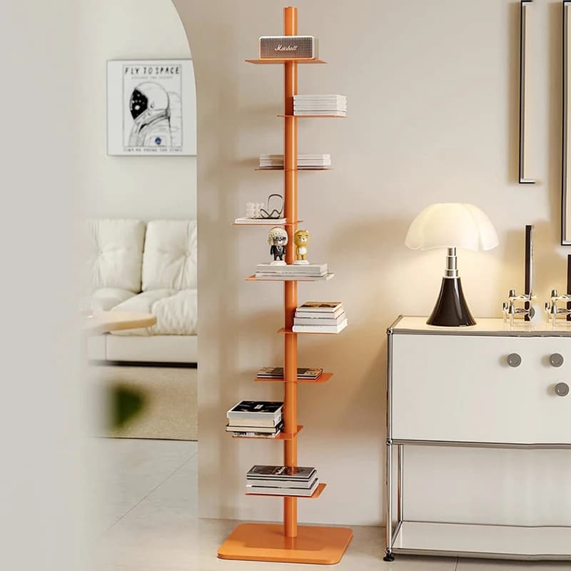 Organizer Designs Bookcases Storage Metal Aesthetic Interior Office Book Shelf Minimalist Nordic Estanteria Unique Furniture