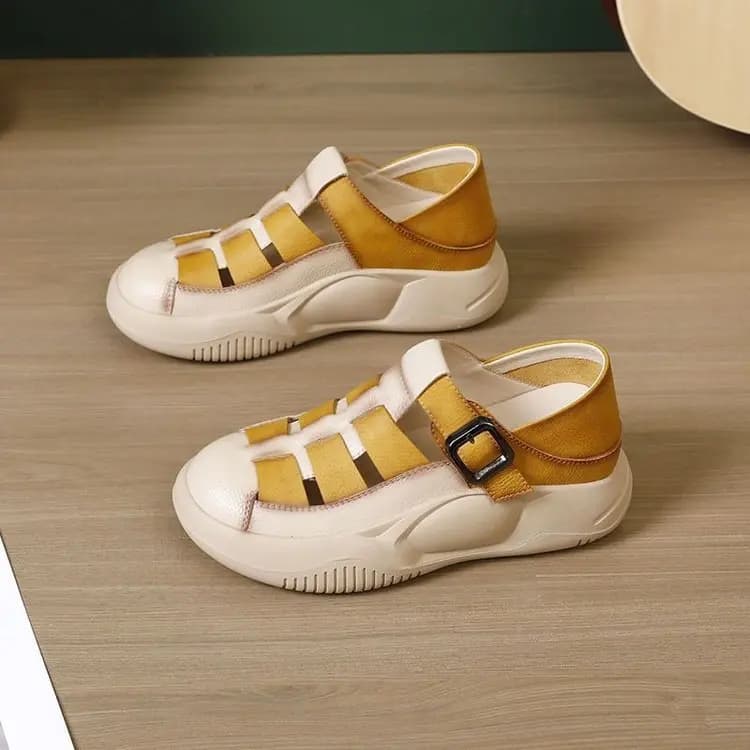 3cm Heels 2024 African Woman Shoe Chunky Sandals Classic Style Basketball Platform Hollow Round Toe 5cm Latest Burgundy Block Ca